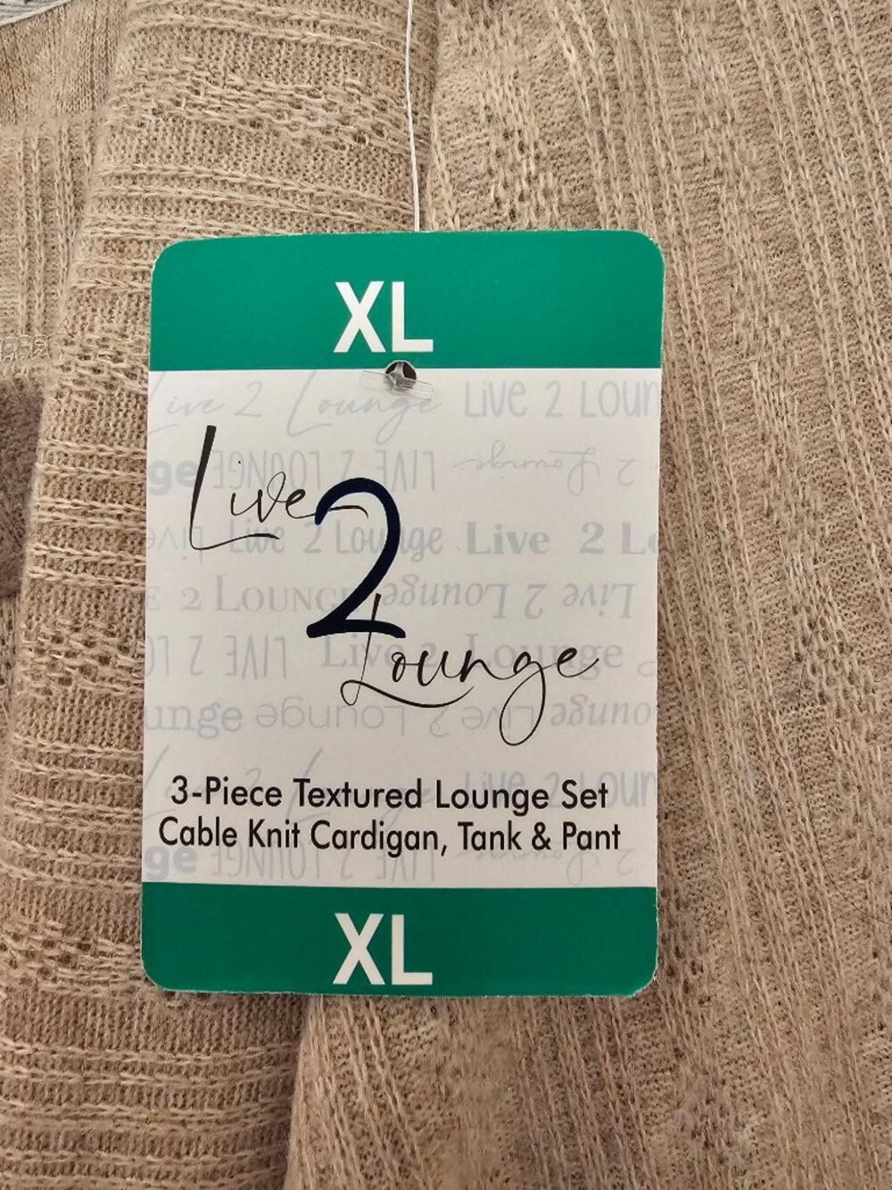 3 Piece Textured Lounge Set - Picture 2 of 5